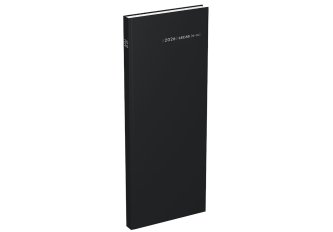 LECAS Agenda long euros cents noir