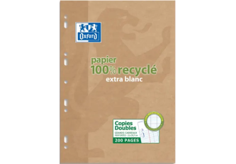 Etui de 200 Copies Doubles recyclées A4 Séyès