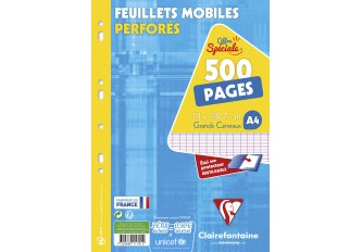 Pochette de 500 Feuillets simples A4 Séyès