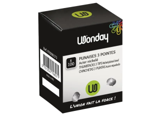 B.50 Punaises 3 pointes