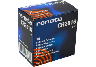 Boite de 10 piles Renata lithium 2016