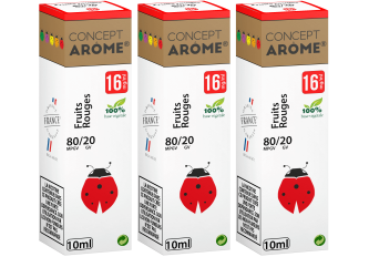 3x10ML FRUITS ROUGES 16MG