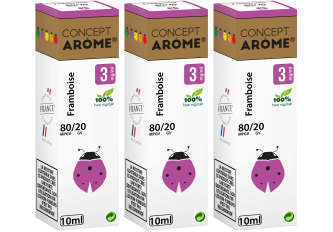 3x10ML FRAMBOISE 3MG