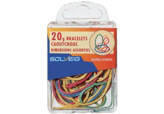 L.10 Boîtes de 20g d'élastiques