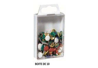 L.10 Boîtes de 100 punaises