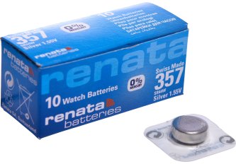 B.10 Piles Renata bouton 357/LR44