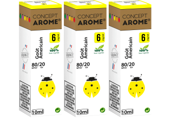 3x10ML GOUT AMERICAIN 6MG