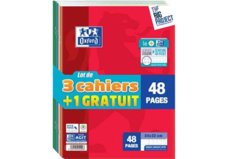 L.4 Cahiers 48 pages Seyes 24 x 32 Oxford