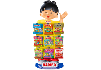 Présentoir comptoir 270 mini sachets Haribo