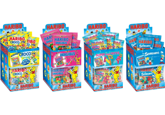 Colis 12 Boîtes Haribo sachets de poche