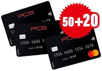 PROMO 50+20 PCS Mastercard Black