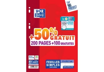 L.300 Feuillets copies simple A4 Séyès