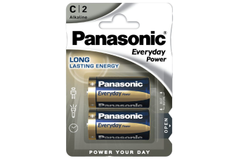 Boite de 12 blisters de 2 piles Panasonic LR14