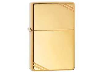 Briquet Zippo Vintage Brass High Polished