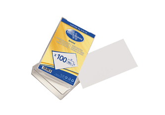 B.100 Cartes de visite blanches