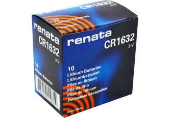 Boite de 10 piles Renata lithium 1632