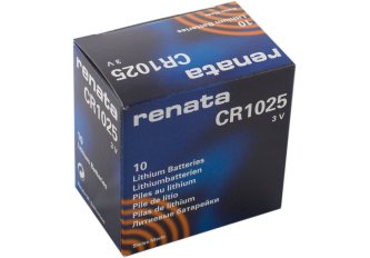 Boite de 10 piles Renata lithium 1025