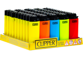 Briquets Mini pierre Clipper Fluo