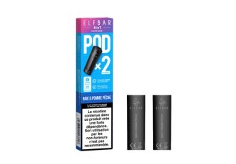 B.10 Boîtes 2 pods Elfbar 4en1 Baie et pomme pêche 20MG