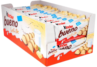 KINDER MAXI Format 2 barres, boîte de 24