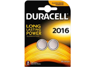 Blister de 2 piles Duracell 2016