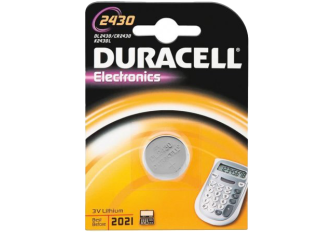 Blister de 1 pile Duracell 2430