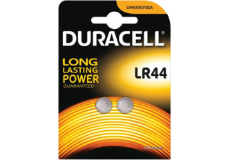 Blister de 2 piles Duracell LR44