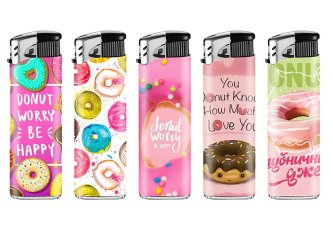 B.50 Briquets piézo Sweet Donut