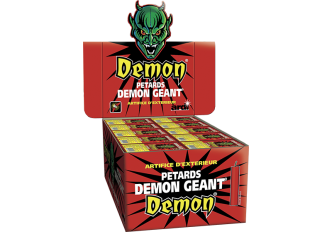 Boite de 100 paquets de 8 pétards Demon Géant