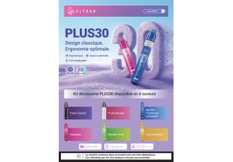 Affiche A4 Elfbar Plus 30