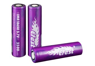 B.2 Accus Efest Purple 3500mAh