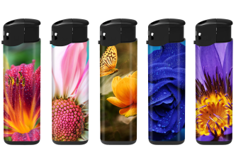 Briquet piezo Flowers