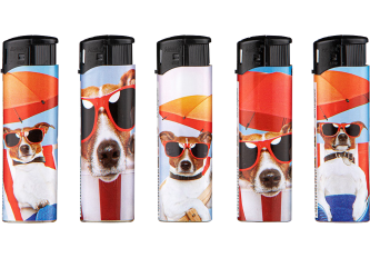 Briquet piezo Funny Dogs