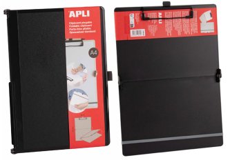 Porte-blocs pliable A4 plastique noir