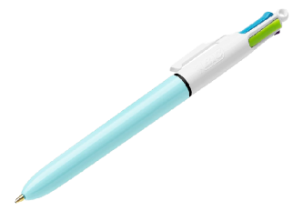 B.12 Stylos Bic 4 Couleurs Pastel