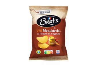 B.10 Sachets 125g Bret's Moutarde au piment de Cayenne