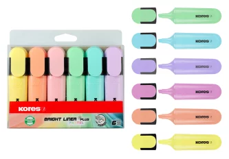 Étui de 6 surligneurs pastel
