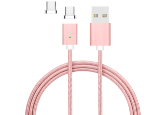 Cable Data - Nylon Elegance magnétique Micro USB Fast Charge - 1 Mètre