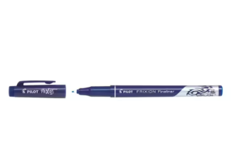 B.12 Feutres d'écriture Frixion Fineliner - pointe moyenne bleu
