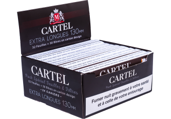 B.24 Cahiers longs 130mm + Tips Cartel