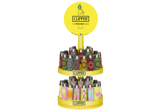 Carrousel de 48 briquets Clipper Pop Cover Mandala