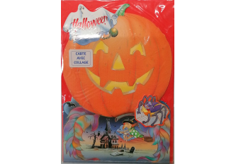 Paquet de 6 cartes double  Halloween