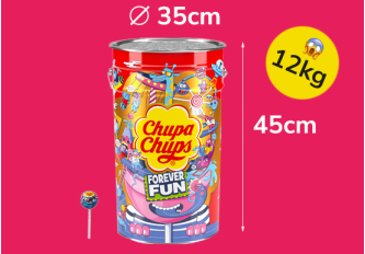 Pot en métal 1000 Chupa chups