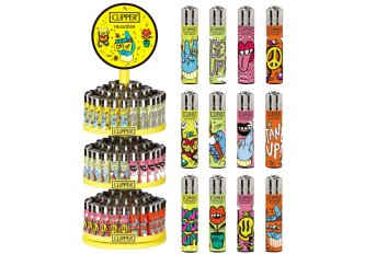 Carrousel de 144 briquets Large Clipper Get Up