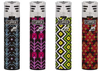 Briquets Piezo Clipper Ethnic Art