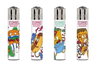 Briquets Micro Clipper Fast food
