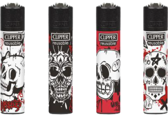 B.48 Clipper Micro Graffiti Skulls