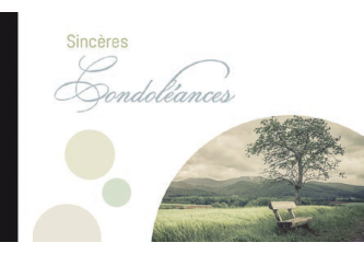 Pochette de 5 mignonnettes condoléances