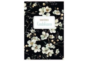 L.6 Carnet Condoléances - fleurs