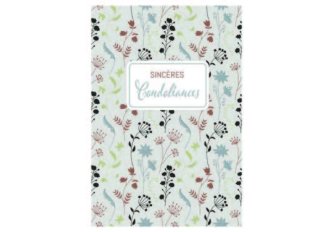 L.6 Carnet Sincère Condoléances - fleurs